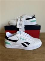 Reebok Court Advance Clip Unisex UK 3 White / Black / Team Teal