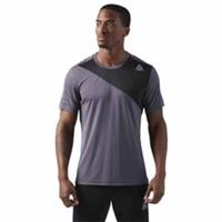 Reebok Workout Ready Tech Top Short Sleeve T-Shirt Size S XL Grey Training - S Regular