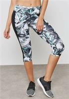 Reebok Capri Leggings Teal Black Size M 10/12 Speedwick Workout RRP &pound;35