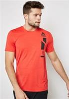 Reebok Wor Activchill Graphic T-Shirt Size XS S L Red Training Nylon RRP &pound;25 - XS Regular
