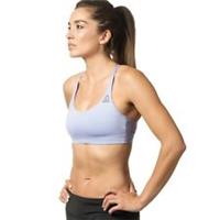 Reebok Workout Ready Tri Back Bra Top Size S Lilac Sports Bra