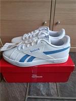 Reebok Court Retro Unisex Kids Trainers UK Size:5 White/White/Blue New