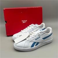Reebok Court Retro White Blue Trainers Shoes Mens Womens Kids Size UK 5.5