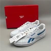 Reebok Court Retro White Blue Trainers Shoes Mens Womens Kids Size UK 4