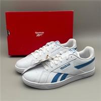 Reebok Court Retro White Blue Trainers Shoes Mens Womens Kids Size UK 5