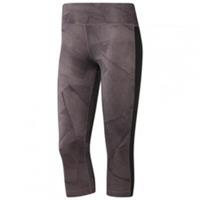 Reebok Capri Leggings Grey Size Small (8-10) Speedwick Workout RRP &pound;35