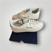 Reebok Club C 85 Vintage Premium Leather Sneakers - Chalk/Alabas New W/ Tags