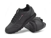 Reebok Classic Leather Junior Trainers Older Kids Black Sneakers Lace-Up UK12