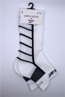 REEBOK ONE SERIES LOGO RUNNING ANKLE SOCKS - WHITE GF3192 MEN WOMEN UNISEX M - M Regular