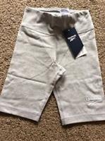 Bnwt Reebok Small Logo Fitted Legging Shorts, Grey, 2XS or XS