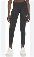 Reebok Linear Logo Poly Leggings Ladies Black Size XL (16-18) #REF64