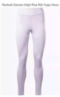REEBOK Yoga HR Rib Tights Puroas Size LARGE