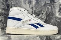 Reebok Club C Form Hi Trainers Mens White/Blue UK 7.5 EU 41 #REF280