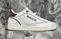 Reebok Club C Bulc Trainers Mens White/Burgundy Size UK 8.5 EU 42.5 #REF213