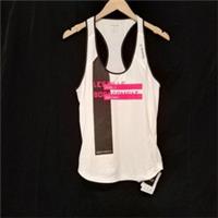 Reebok Les Mills Body Combat White, Black and Pink Workout Tank top-Size M-BNWT - M Regular