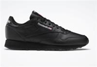 Reebok Classic Leather Black Retro Fashion Running Shoes Trainers