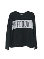 Women's Vintage Reebok Sweatshirt Size XS Black Long Sleeve - CM/02