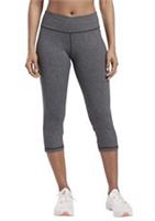 Reebok Lux 3/4 Leggings Womens Grey Size UK Small #Ref86