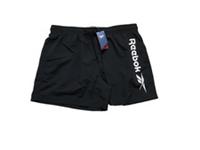 Men's Reebok RBK Swim Shorts Size L Black Quick Dry Drawstring New - Free Post