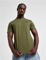 Reebok Brom Mens T-Shirt Olive Green Size Medium M 100% Cotton Casual Sport Top - M Regular