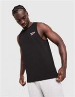 Reebok Mens Core Vest Black 100% Cotton Sleeveless Gym Training Tank Top T-Shirt - M Regular