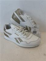 Reebok Royal CL Jog 3.0 White Gold Glitter Size UK 4 Brand New With Tags Retired