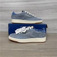 Reebok x Footpatrol Club Trainers New Blue Suede Sneakers Shoe Retro White