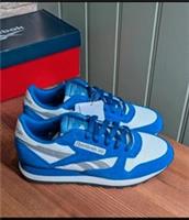 Reebok Classic Leather Boys Trainers UK 5 Blue Sneakers New With Box