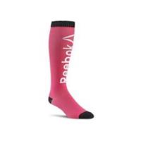 Reebok Kids Logo Knee Socks Size 10-12 (kids) Pink RRP £10 BNWT Z82089