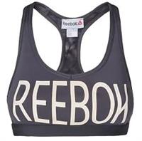 New Reebok Sports Bra Vest Top Ladies Womens Running Gym Training Fitness Black - XS Regular