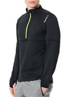 Men's New Reebok Running Jacket Coat Pullover Top Sweatshirt - Black - S Regular