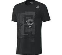 REEBOK PERFORMANCE COMBAT TRAINING TEE SHIRT TOP - S SLIM