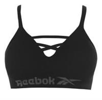 REEBOK Strap Sports Bra Womens Black Size UK XS 8 #REF49