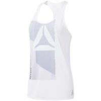 Reebok Vest Tank Top - White - Ladies Womens Gym Training Fitness - XS Regular