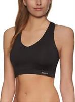 Reebok Sports Bra Vest Top Ladies Womens Running Gym Training Fitness - Black - L Regular