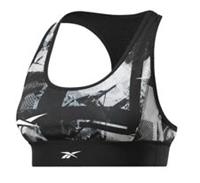 Reebok Sports Bra Vest Top Ladies Womens Running Gym Training Fitness - Black - S Regular