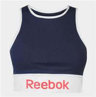 Reebok Linear Logo Sports Bra Ladies Navy Size UK 8 #REF90