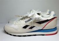 Reebok Classic Leather Unisex Trainers Chalk Black Size UK 7 EU 40.5 REF BRS