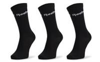 Reebok Mens Socks Crew 3 Pairs Sports Black Active Core Brand New 100% Genuine - 8.5 to 10 (43-45 EU) Regular
