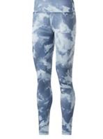 Reebok Printed Leggings Womens Blue Size UK Medium #REF58