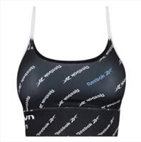 Reebok Wor Aop Bra Ladies Black UK Size 2XS #REF63