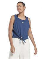 Reebok Front Tie Tank Top Womens Blue UK Size XS #REF8