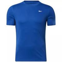 Mens Reebok Logo T-Shirt Top - Blue - Gym Running Fitness Workout - M Regular