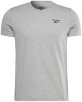 Mens Reebok Logo T-Shirt Top - Grey - Gym Running Fitness - M Regular