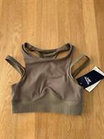 BNWT Reebok Speedwick Trek Grey Gym Workout Sports Bra Size XXS - 2XS Regular