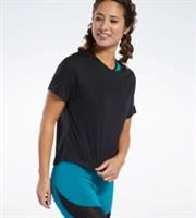 Reebok Logo T-Shirt Activewear Clothing Womens Black Size UK S (8-10) #REF19