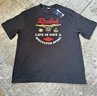 Black Reebok Mens Classic T Shirt Large New With Tags - L Regular