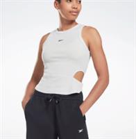 Reebok TS CUT OUT TANK Womens White UK Size XS #REF2