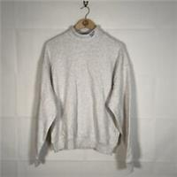 Reebok Sweater Womens Beige Size Small Roll Neck Archive Fit Sweatshirt - S Regular