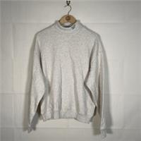 Reebok Sweater Womens Beige Size Small Roll Neck Archive Fit Sweatshirt - S Regular